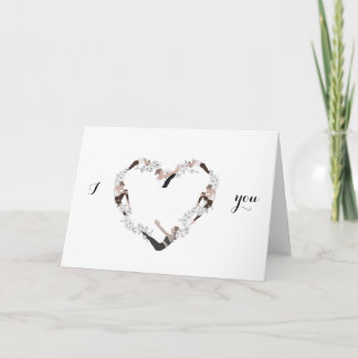 I love you Pilates Valentine's day card