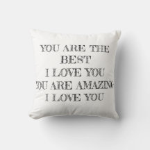 I LOVE YOU PILLOW