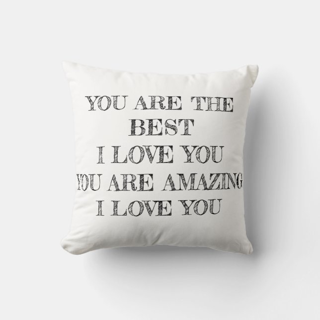 I LOVE YOU PILLOW (Front)