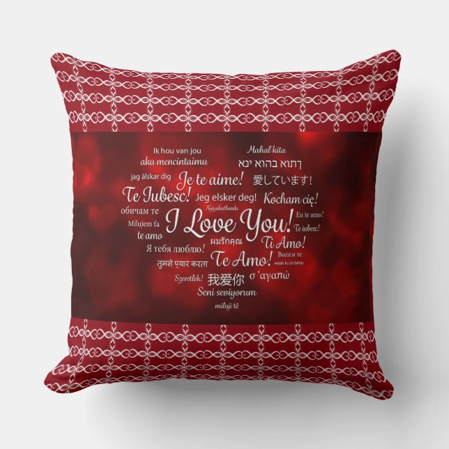 I love you pillow (Front)