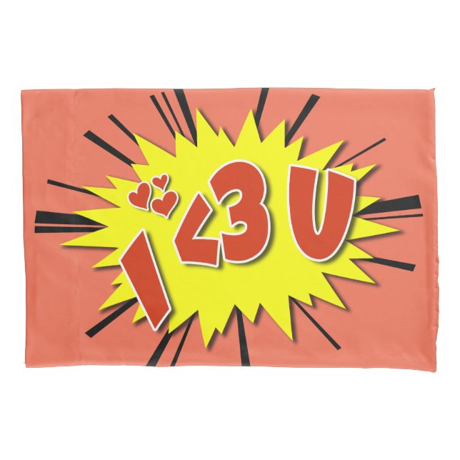 I love you pillowcase (Front)