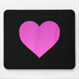 I Love You Pink Purple Heart Valentines Day Emotic Mouse Pad