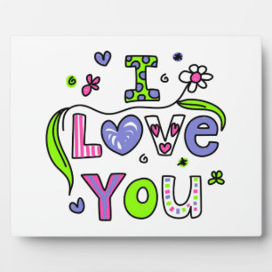 I Love You Plaque