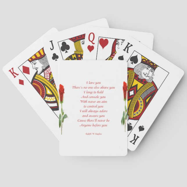 I love you playing cards (Back)
