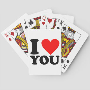 I Love You Playing Cards