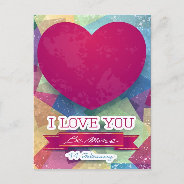 I love you postcard (Front)