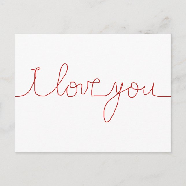 I love you postcard (Front)