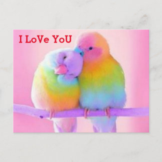 I love you postcard