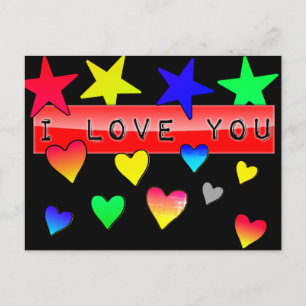 I Love You Postcard