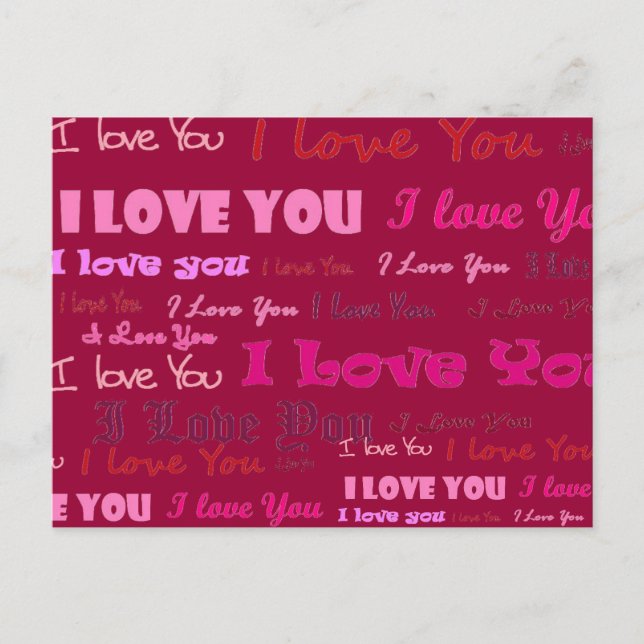 I Love You Postcard (Front)