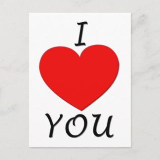 I Love You Postcard