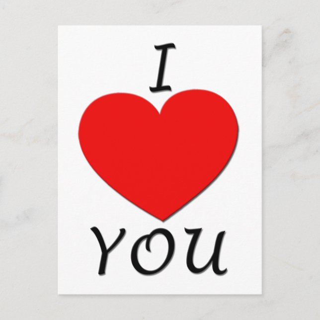 I Love You Postcard (Front)