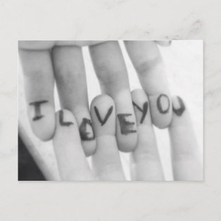 I love You Postcard