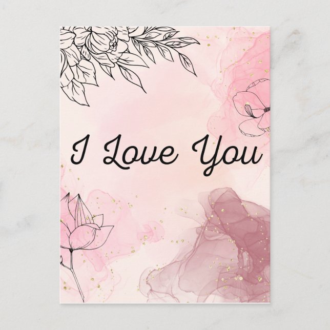 I love you postcard (Front)