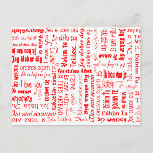I Love You Postcard
