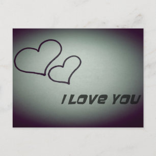 i love you postcard
