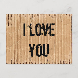 i love you postcard