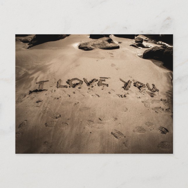 I LOVE YOU Postcard (Front)