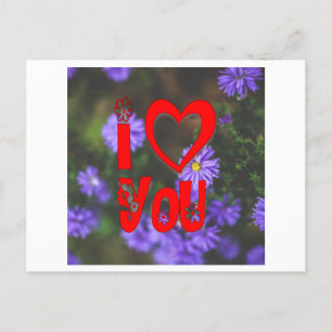 I love you postcard