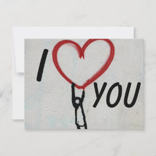 I Love You Postcard