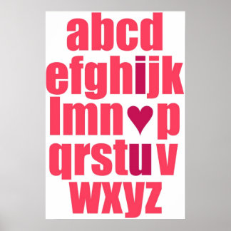 I love you poster