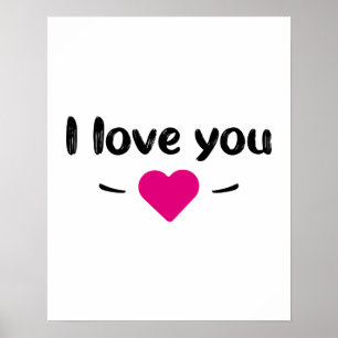 I love you poster