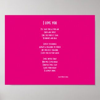 I love you poster