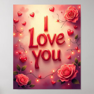 I love You Poster