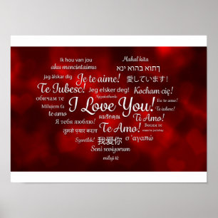 I love you poster