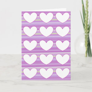 I Love You Pretty Purple Watercolor Card