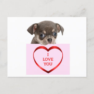 I Love You Puppy Card