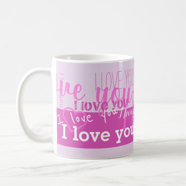 I Love You 💜 Purple Mug (Left)