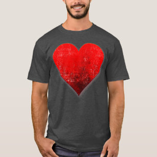 I Love You Red Heart Valentines Day Emoticon  T-Shirt