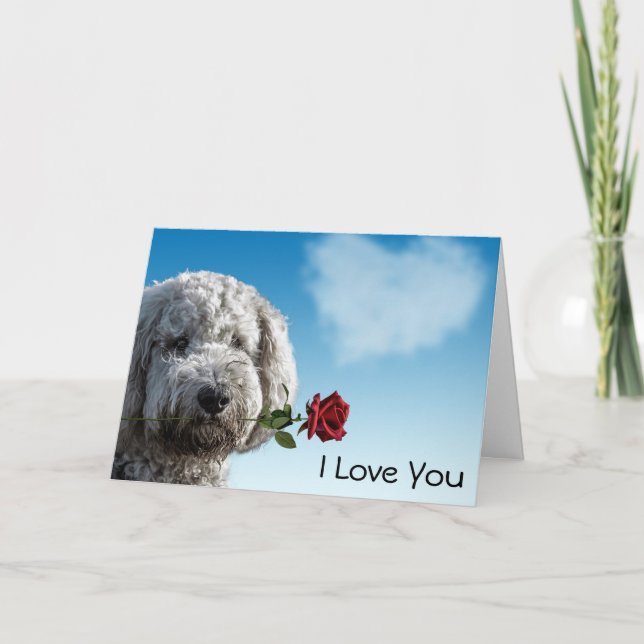 I Love You Red Rose Card (Front)