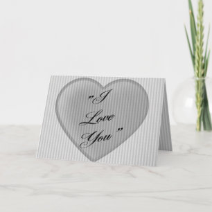 I Love You Retro Valentine Holiday Card