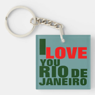 I LOVE YOU RIO DE JANEIRO KEY RING