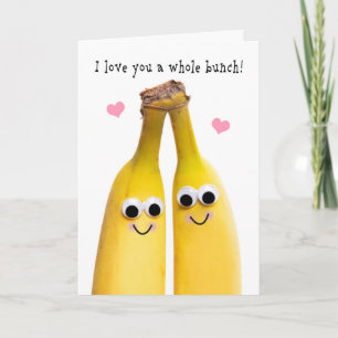 I Love You Romance Banana Humour Holiday Card