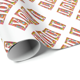 I Love You Romantic Typography Valentine Wrapping Paper