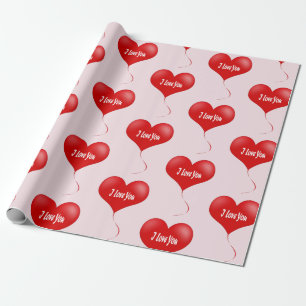 I love you - Romantic wrapping paper