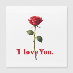 I Love You Rose Romantic Design