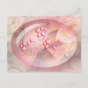 I LOVE YOU ROSES by SHARON SHARPE Postcard