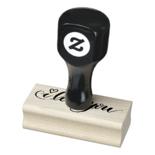 I Love You Rubber Stamp