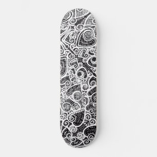 I Love You Scratch Art Skateboard Deck 