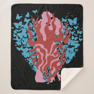 I LOVE YOU SHERPA BLANKET