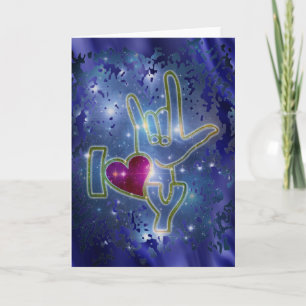 I LOVE YOU / sign language Card