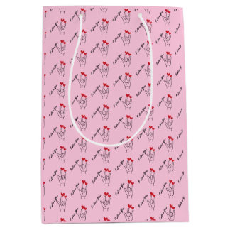 I Love You Sign Language - Deaf Awareness Medium Gift Bag