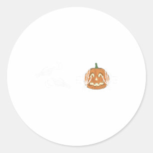 I Love You Sign Language Skeleton Hand Asl Hallowe Classic Round Sticker