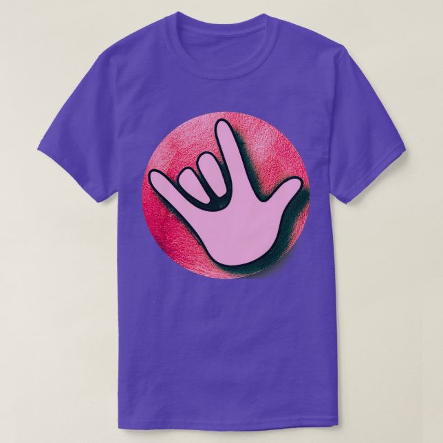 I Love You Sign Language to Deaf People T-Shirt (Design Front)