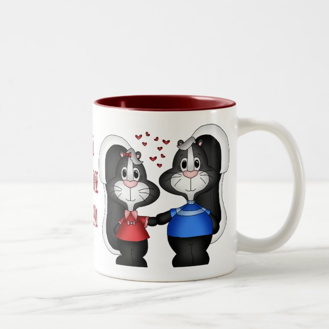 I Love You Skunk Mug (Right)