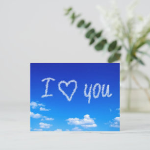 "I Love You" sky writing, Postcard